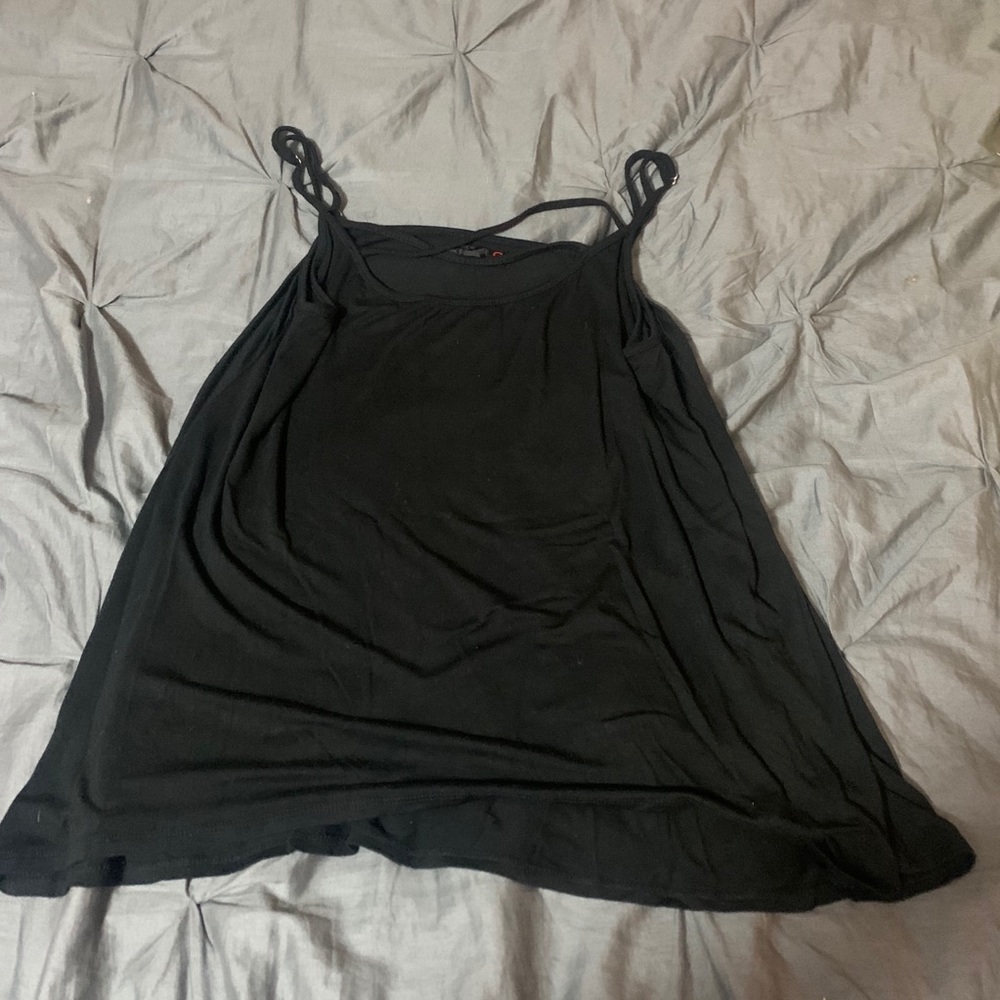 Black Criss Cross Tank top